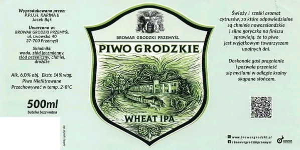 Browar Grodzki Przemysl 2022 01 Piwo Grodzkie Wheat India Pale Ale