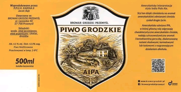 Browar Grodzki Przemysl 2022 01 Piwo Groedzkie American India Pale Ale