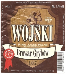 Browar Grybów (2014): Wojski - Piwo Jasne Pełne