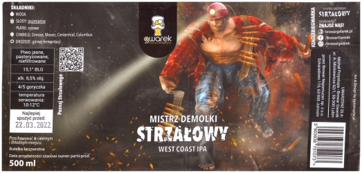 Browar Gwarek (2021): Mistrz Demolki, Strzałowy - West Coast India Pale Ale