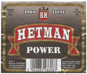 Browar Hetman (2001): Power, Piwo Jasne