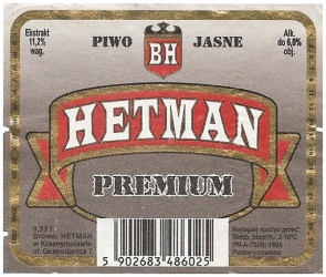 Browar Hetman (2001): Premium, Piwo Jasne