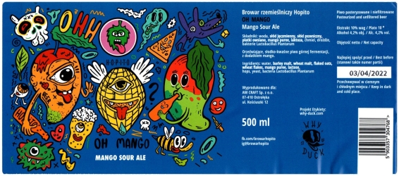 Browar Hopito (2021): Oh Mango - Mango Sour Ale