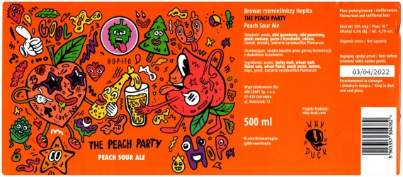 Browar Hopito (2021): The Peach Party - Peach Sour Ale