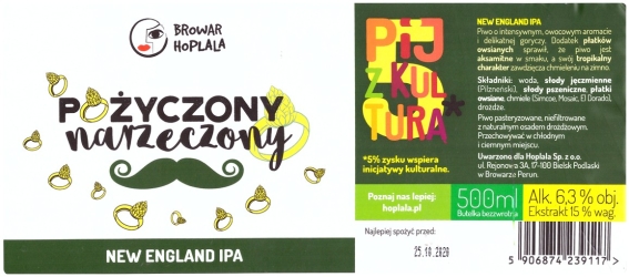 Browar Hoplala (2020): Pożyczony Narzeczony, New England India Pale Ale