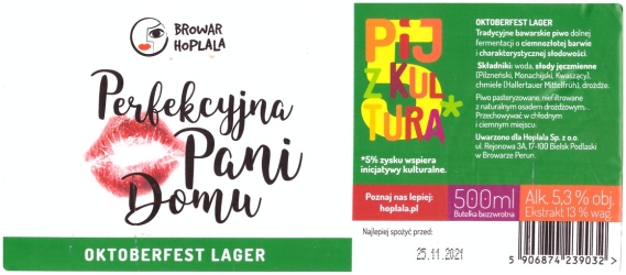 Browar Hoplala (2021): Perfekcyjna Pani Domu, Oktoberfest Lager