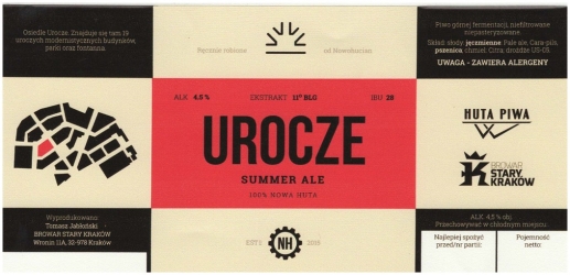 Browar Huta Piwa (2017): Urocze, Summer Ale