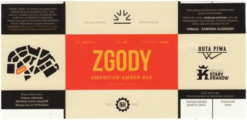 Browar Huta Piwa (2017): Zgody, American Amber Ale