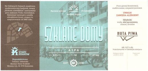 Browar Huta Piwa (2019): Szklane Domy, American India Pale Ale