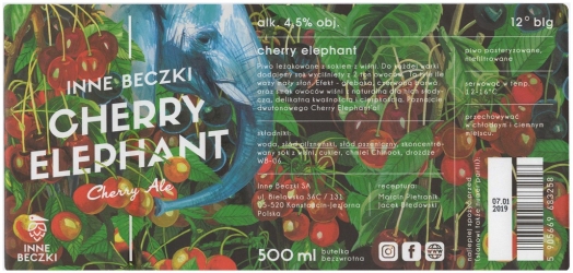 Browar Inne Beczki (2018): Cherry Elephant - Cherry Ale