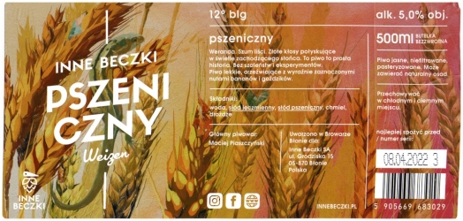 Browar Inne Beczki (2021): Pszeniczny Weizen