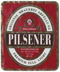 Browar Jabłonowo (2013): Pilsener