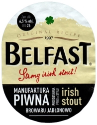 Browar Jabłonowo (2022): Manufaktura Piwna - Belfast, Irish Stout