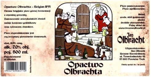 Browar Jan Olbracht (2015): Opactwo Olbrachta - Belgian India Pale Ale