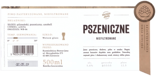 Browar Jana (2019): Pszeniczne