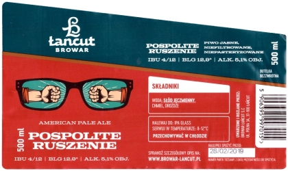 Browar Łańcut (2018): Pospolite Ruszenie - American Pale Ale