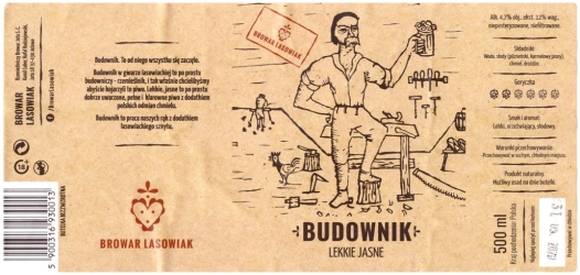 Browar Lasowiak (2020): Budownik - Lekkie Jasne