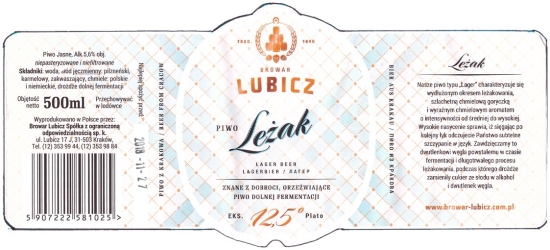 Browar Lubicz: Leżak (2018)