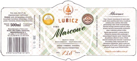 Browar Lubicz: Marcowe (2018)