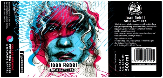 Browar Madame Barrel: Joan Rebel Ddh Hazy India Pale Ale