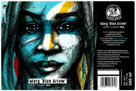 Browar Madame Barrel: Mary Blue - Arrow West Coast India Pale Ale
