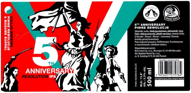 Browar Madame Barrel: 5th Anniversary Revolution - India Pale Ale