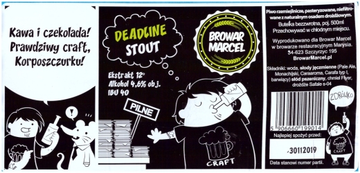 Browar Marcel (2019): Deadline - Stout