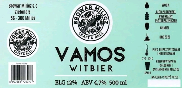 Browar Milicz 2022 01 Vamos Witbier