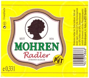 Browar Mohren (2018): Radler