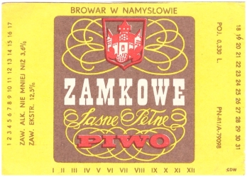 Browar Namysłów: Zamkowe Jasne Pełne