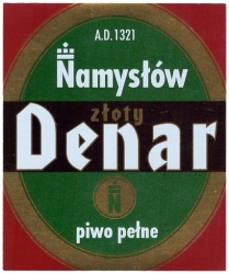 Browar Namysłów: Zloty Denar Piwo Pełne