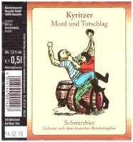 Browar Neuzelle (2013): Schwarzbier - Kyritzer (Mord und Totschlag)