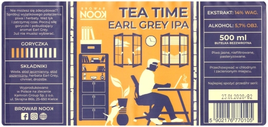 Browar Nook (2019): Tea Time - Earl Grey India Pale Ale