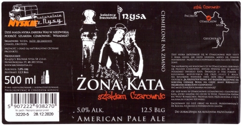 Książęcy Browar Nysa (2020): Żona Kata - American Pale Ale