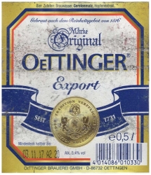 Browar Oetting 2017 Oettinger Export