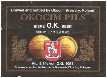 Browar Okocim (2013): O.K. Beer, Okocim Pils