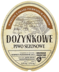 Browar Okocim (2013): Piwo Sezonowe Dożynkowe Jasne Pełne