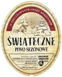 Browar Okocim (2013): Piwo Sezonowe Świąteczne Ciemne Pełne