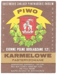 Browar Okocim: Karmelowe Piwo Ciemne