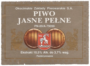 Browar Okocim: Piwo Jasne Pełne