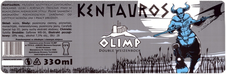 Browar Olimp: Kentauros - Double Weizenbock (330ml)