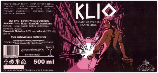 Browar Olimp: Klio - Berliner Weisse Cranberry