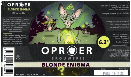 Browar Oproer (2022): Blonde Enigma - Blonde Ale