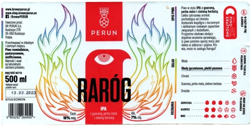 Browar Perun (2022): Raróg - India Pale Ale