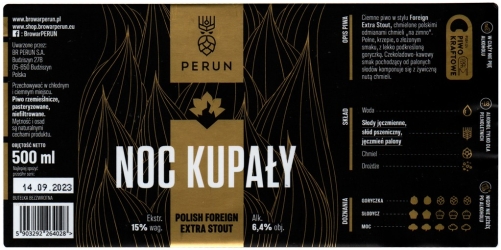 Browar Perun (2022): Noc Kupały - Polish Foreign Extra Stout