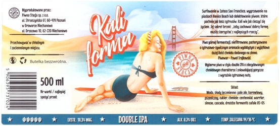 Browar Piwna Stacja (2018): Kali forma - Double India Pale Ale