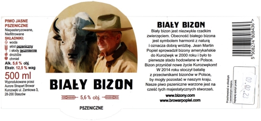 Browar Popiel 2023 08 Bialy Bizon Pszeniczne