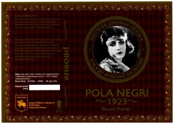 Browar Probus XXXX Pola Negri 1923 Brown Porter