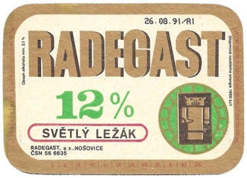Browar Radegast (1991): 12% Svetly Lezak