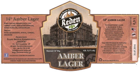 Browar Reden (2014): Amber Lager